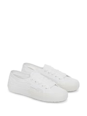Superga 2750 Flower Sangallo Canvas White Trainers - Image 2 of 5