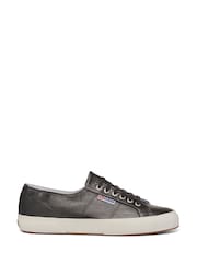 Superga 2750 OG Canvas Trainers – Silver Metallic/Off-White - Image 1 of 5