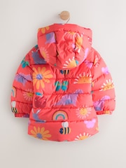 Red Character Shower Resistant Fleece Lined Hooded Padded Coat (3mths-7yrs) - Image 7 of 9