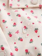 Ecru Floral Printed Coat (9mths-7yrs) - Image 11 of 11