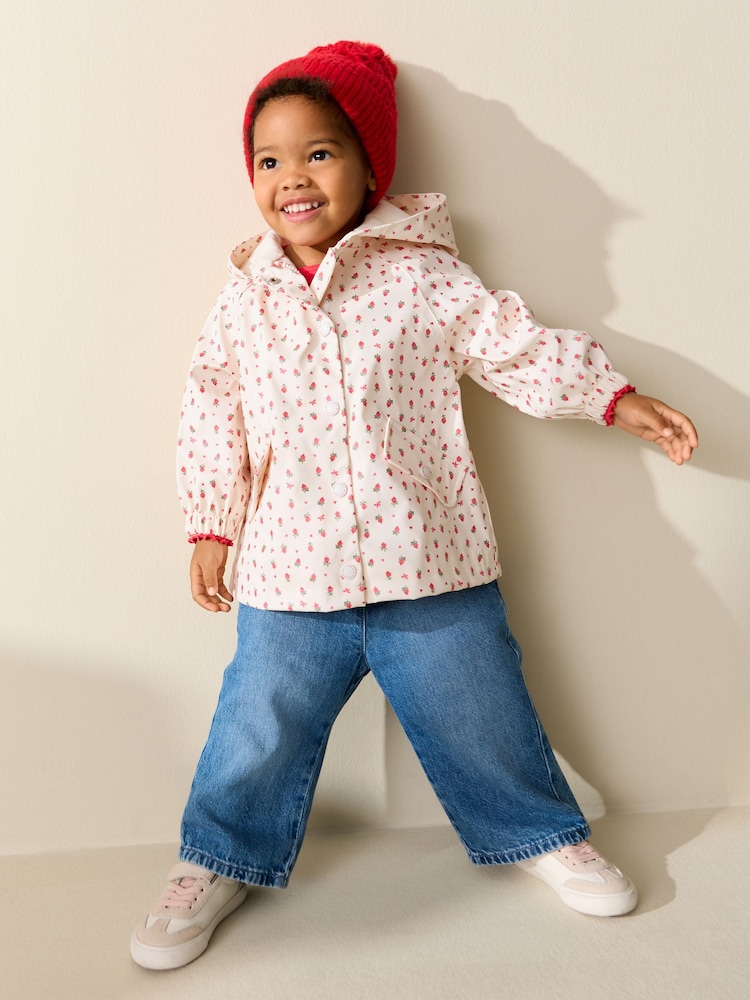 Ecru Floral Printed Coat (9mths-7yrs) - Image 2 of 11