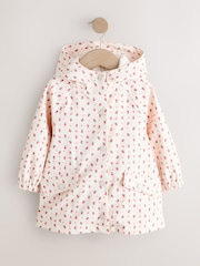 Ecru Floral Printed Coat (9mths-7yrs) - Image 5 of 11