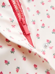 Ecru Floral Printed Coat (9mths-7yrs) - Image 9 of 11