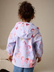 Purple Unicorn Printed Coat (9mths-7yrs) - Image 3 of 11