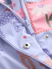 Purple Unicorn Printed Coat (9mths-7yrs) - Image 8 of 11