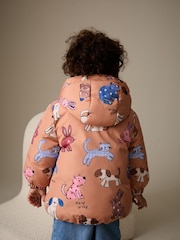 بني مائل للأحمر عليه شخصية - Shower Resistant Printed Coat (3mths-7yrs) - صورة 3 من 9