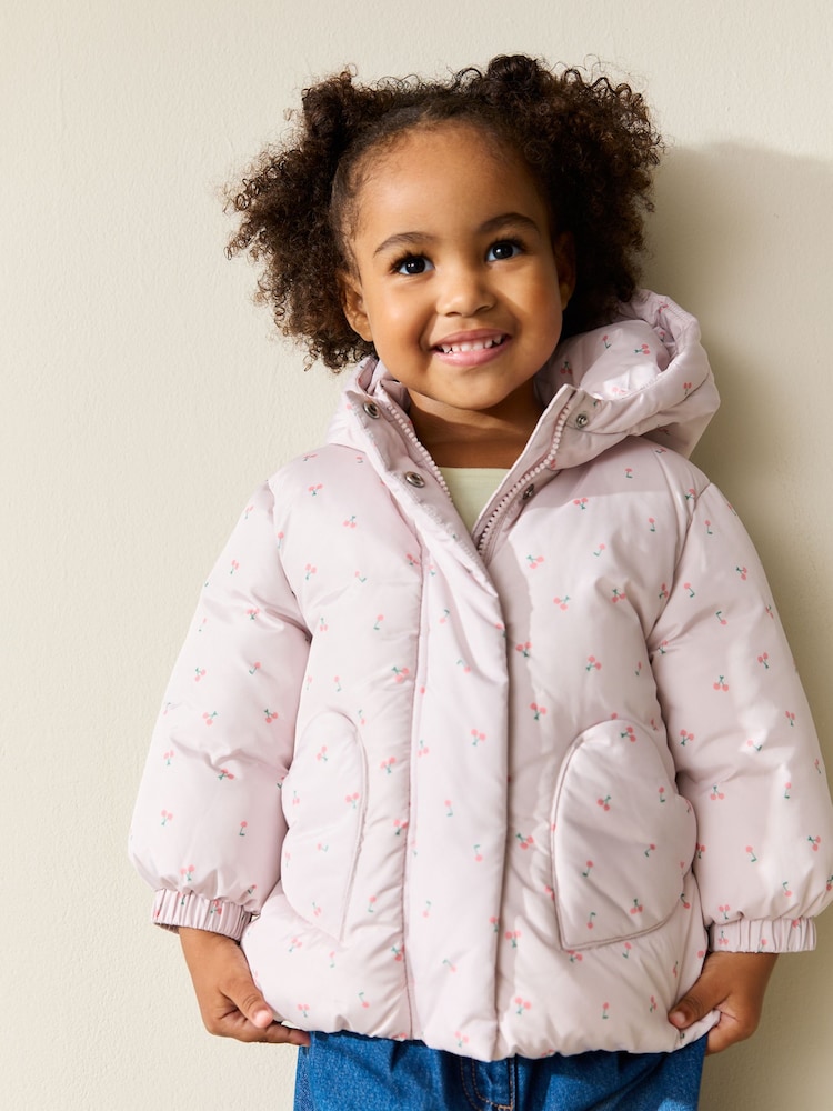 بأزهار بيج - Shower Resistant Printed Coat (3mths-7yrs) - صورة 1 من 4