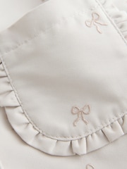 Neutral Bow Embroidered Shower Resistant Button Front Coat (3mths-7yrs) - Image 8 of 9
