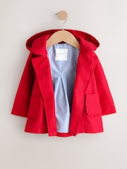 Red Shower Resistant Button Front Coat (3mths-7yrs) - Image 3 of 6