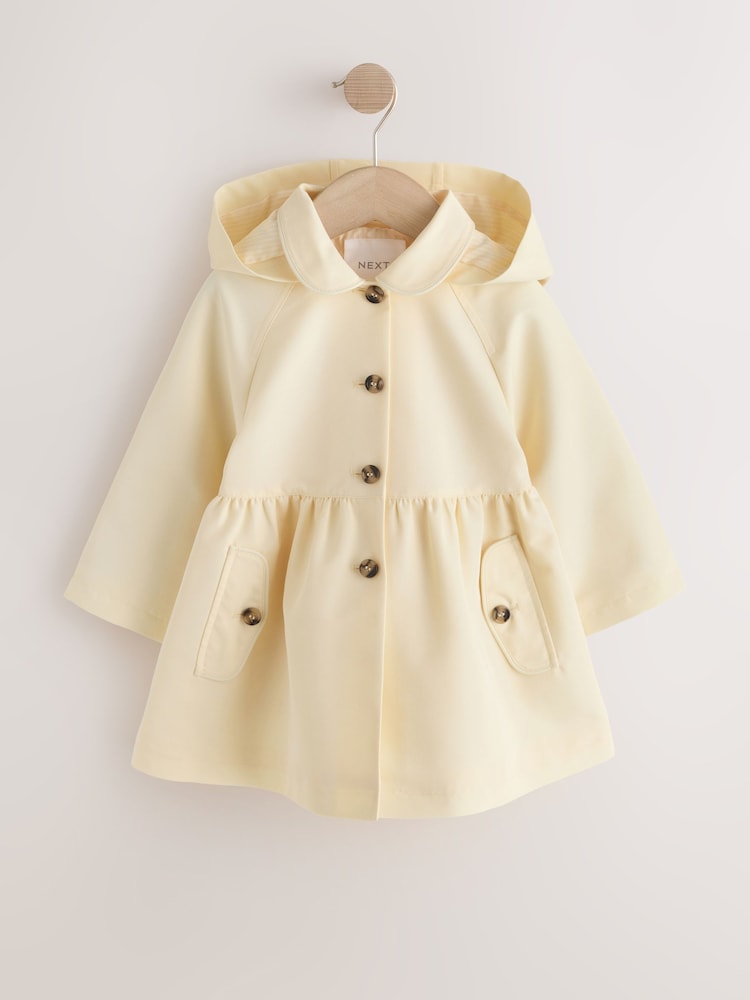 Lemon Yellow Shower Resistant Button Front Coat (3mths-7yrs) - Image 1 of 6