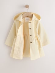 Lemon Yellow Shower Resistant Button Front Coat (3mths-7yrs) - Image 2 of 6