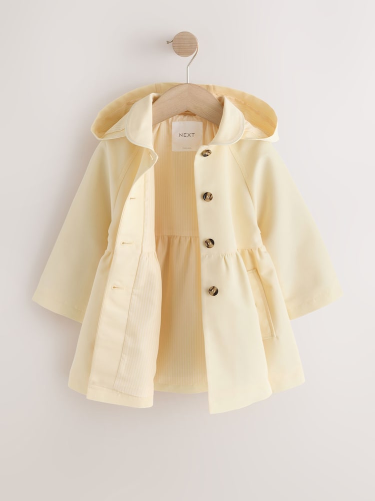 Lemon Yellow Shower Resistant Button Front Coat (3mths-7yrs) - Image 2 of 6