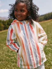Multi Stripe Shower Resistant Printed Cagoule Jacket (3mths-7yrs) - Image 1 of 8