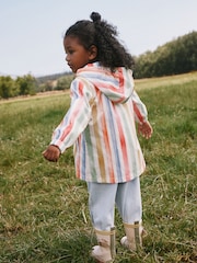 Multi Stripe Shower Resistant Printed Cagoule Jacket (3mths-7yrs) - Image 3 of 8