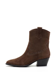 Off The Hook Brown Kensal Suede Leather Ankle Boots - Image 2 of 6