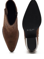 Off The Hook Brown Kensal Suede Leather Ankle Boots - Image 5 of 6