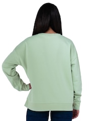 Character Green Ladies 100% Cotton Sweatshirt - Image 4 of 8