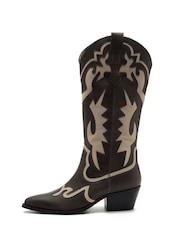 Off The Hook Hoxton Leather Mid Calf Boots - Imagen 2 de 4