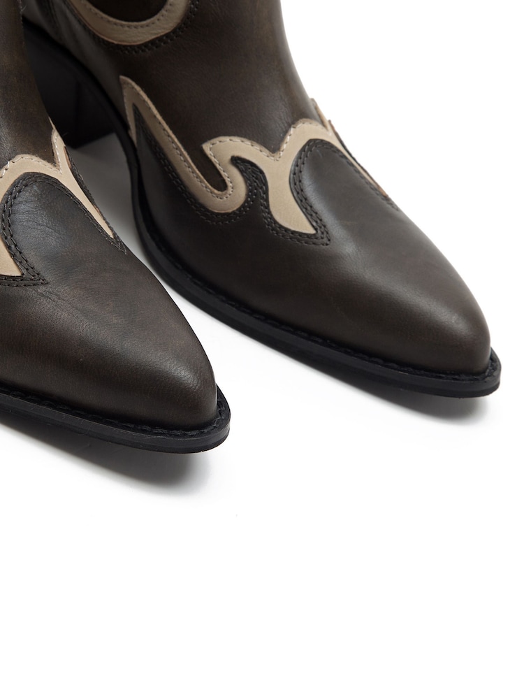 Off The Hook Hoxton Leather Mid Calf Boots - Imagen 4 de 4