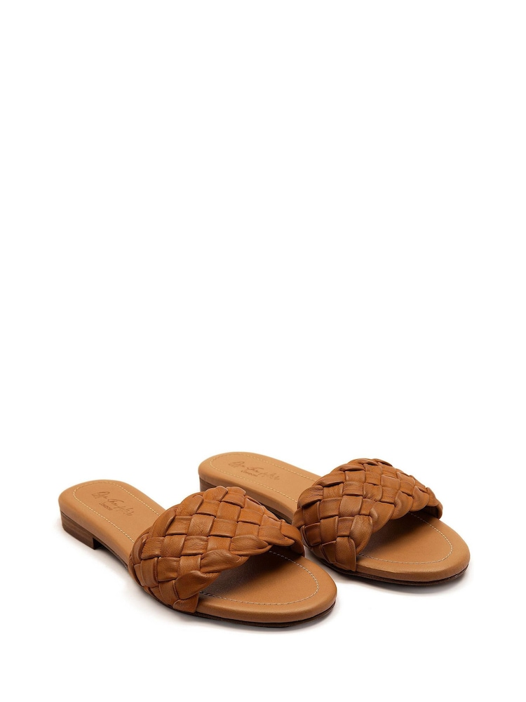Off The Hook Clerkenwell Leather Open Toe Flat Sandals - Imagen 2 de 8