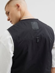 River Island Black 4 Pocket Utility Gilet - Image 2 of 4