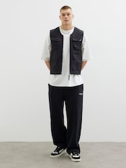 River Island Black 4 Pocket Utility Gilet - Image 3 of 4