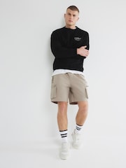 River Island Natural Nylon Cargo Shorts - Image 1 of 5