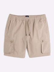 River Island Natural Nylon Cargo Shorts - Image 5 of 5