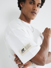 River Island 100% Cotton Racing Print T-Shirt - Bild 4 von 4