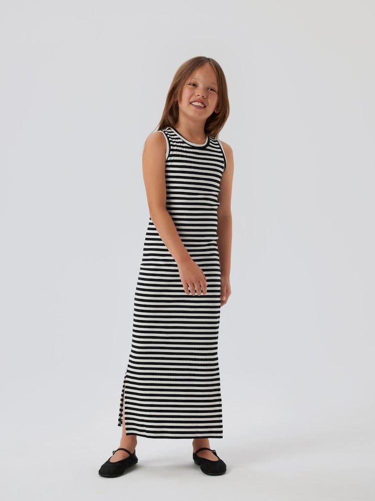 Name It White Sleeveless Stripe Maxi Dress - Image 1 of 3