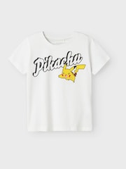 Camiseta de algodón 100 % con diseño de Pikachu de Pokémon de Name It - Imagen 1 de 3