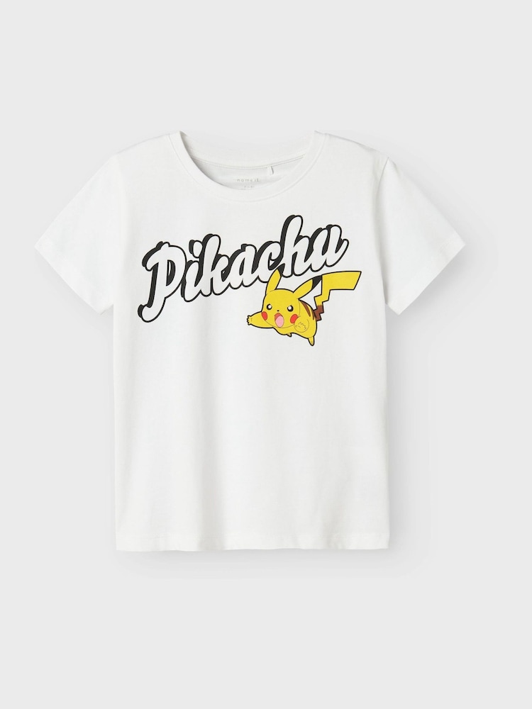 Camiseta de algodón 100 % con diseño de Pikachu de Pokémon de Name It - Imagen 1 de 3