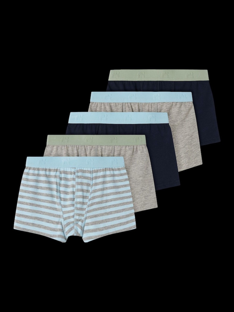Name It Blue Boxers 5 Pack - Image 5 of 5
