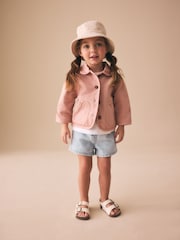 Pink Sun Back Print Denim Jacket (3mths-7yrs) - Image 2 of 4