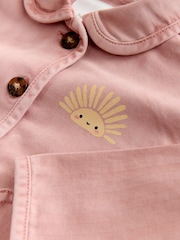 Pink Sun Back Print Denim Jacket (3mths-7yrs) - Image 7 of 8