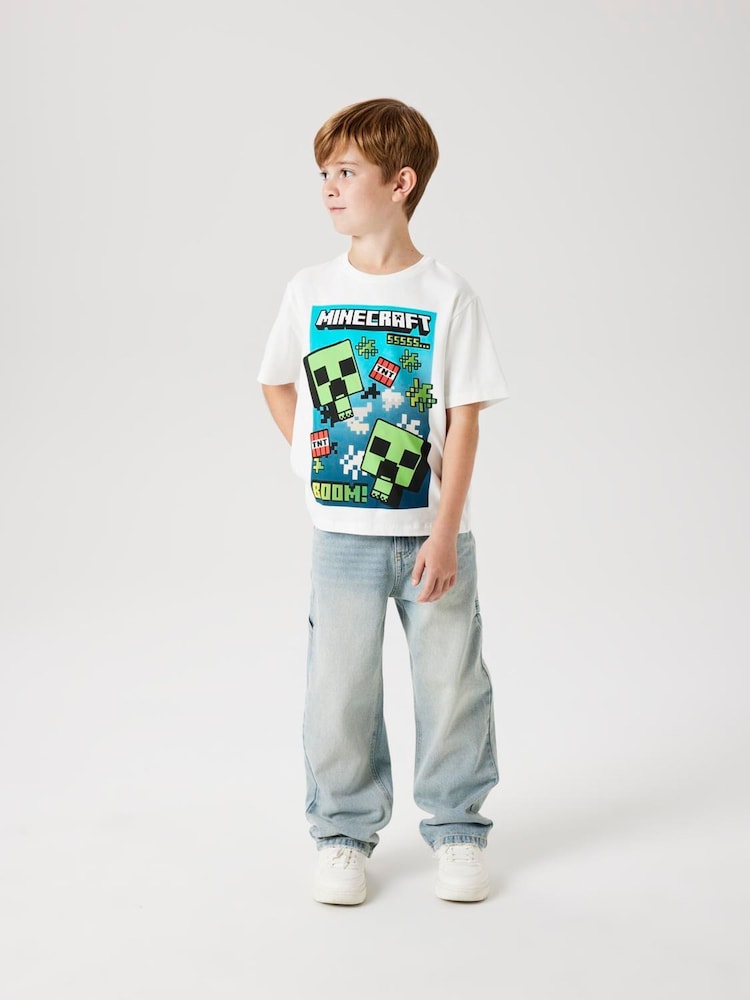 Name It White Minecraft Graphic T-Shirt - Image 2 of 4