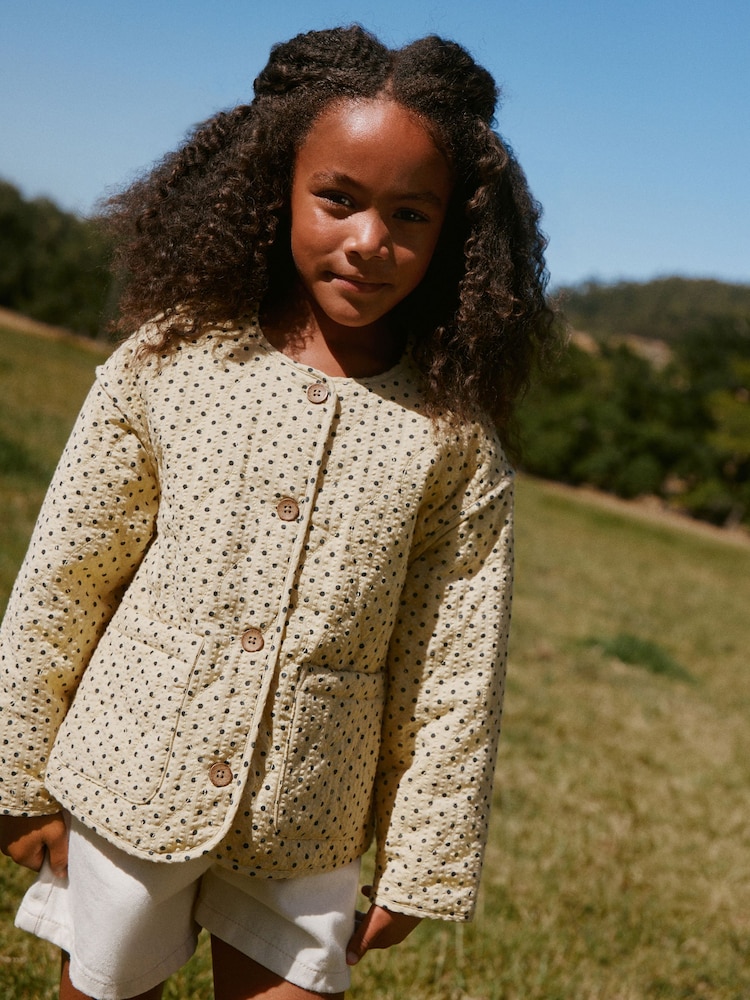 Žuta i crna tačka - Pamučna prošivena jakna (3-16god.) - Slika 1 od 6 Žuta i crna tačka - Pamučna prošivena jakna (3-16god.) - Slika 1 od 6