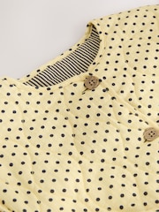 Yellow Polka Dot' Cotton Quilted Jacket (3-16yrs) - Image 7 of 8