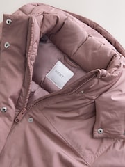 Dusky Pink Waterproof Padded Coat (3-16yrs) - Image 4 of 7