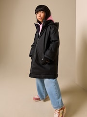 Black Midweight Coat (3-16yrs) - Image 3 of 11