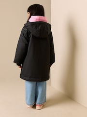 Black Midweight Coat (3-16yrs) - Image 4 of 11