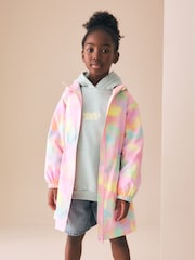 Pink Marble Waterproof Printed Cagoule (3-16yrs) - Image 1 of 9