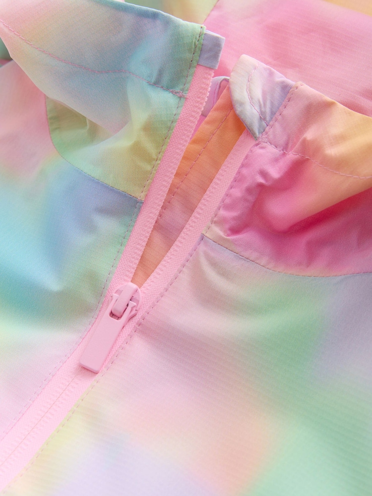 Pink Marble Waterproof Printed Cagoule (3-16yrs) - Image 9 of 9