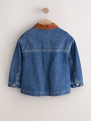 Denim Mid Blue Cord Collar Jacket (3-16yrs) - Image 7 of 9