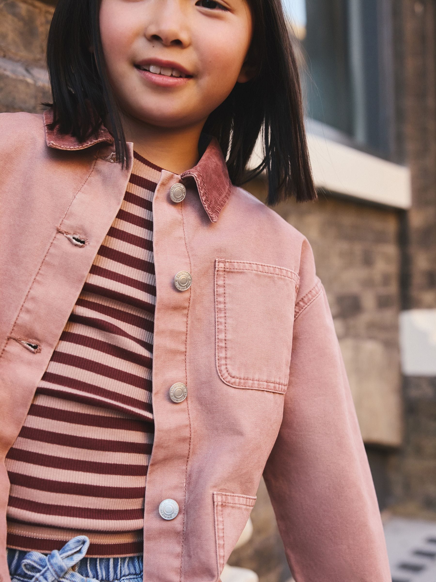 ジャケット・アウター mori / RE liner patch coat / pink Chimeric Mountains oversized down jacket