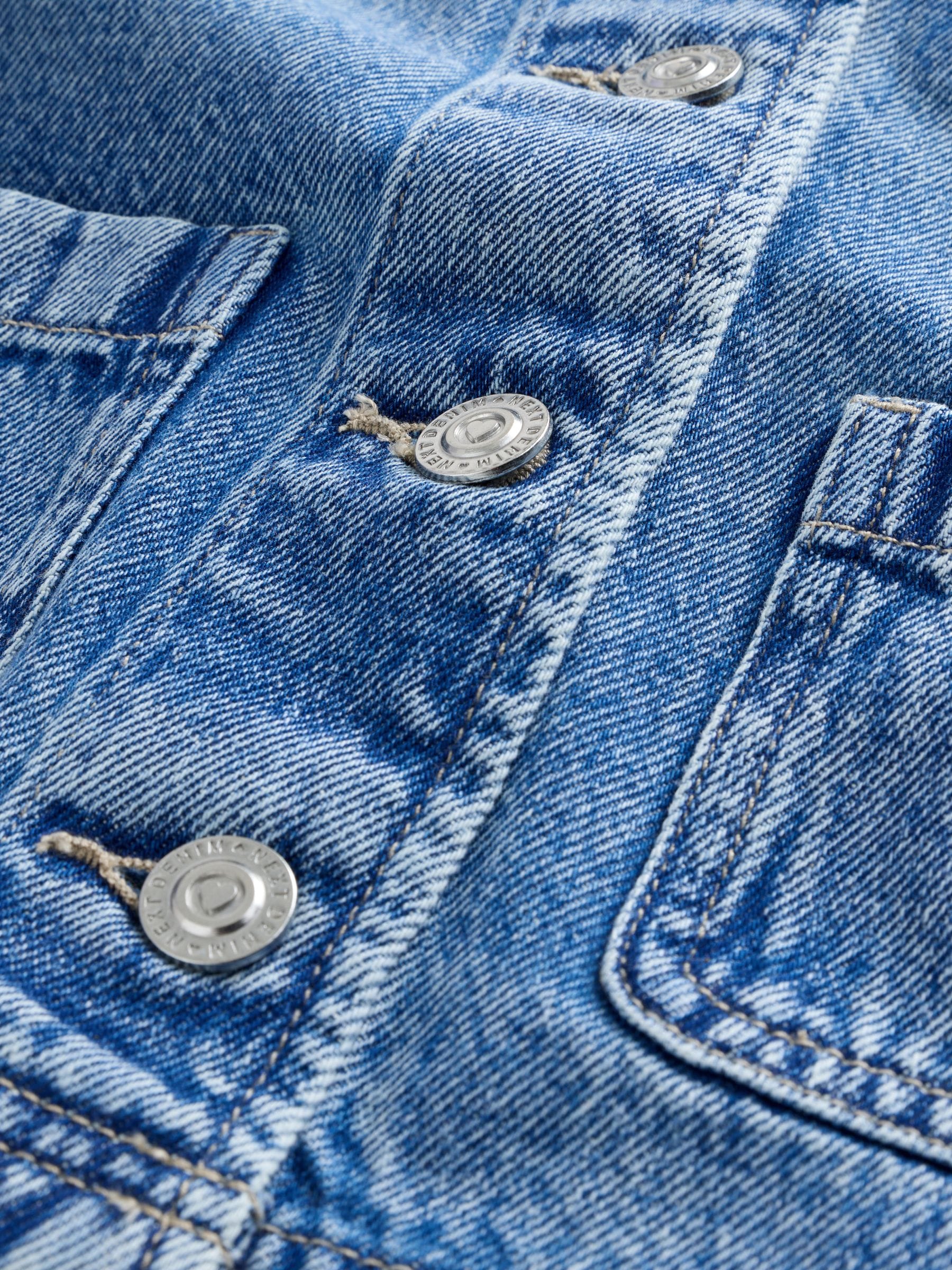 Buy Mid Blue Collarless Denim Jacket (3-16yrs) from Next South Africa