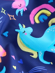 Einhornmotiv, blau - Wasserdichte bedruckte Jacke (3–16J.) - Bild 10 von 10