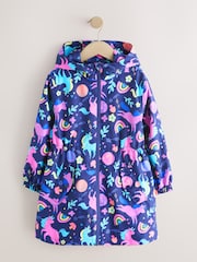 Einhornmotiv, blau - Wasserdichte bedruckte Jacke (3–16J.) - Bild 6 von 10