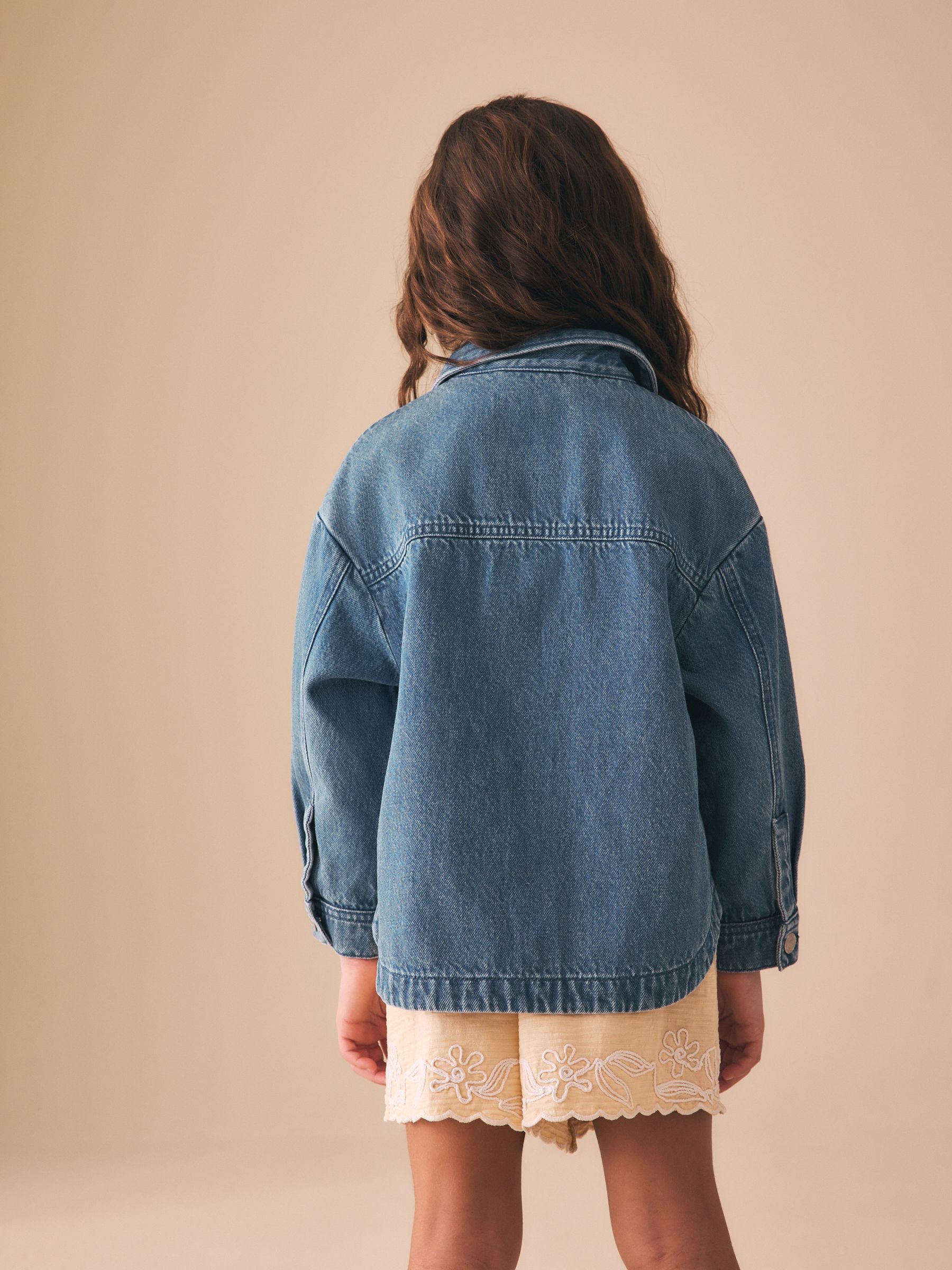 Buy Crochet Denim Shacket (3-16yrs) from the Next UK online shop