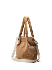 Moda in Pelle Bambi Fluffy Black Shoulder Bag - Image 1 of 4